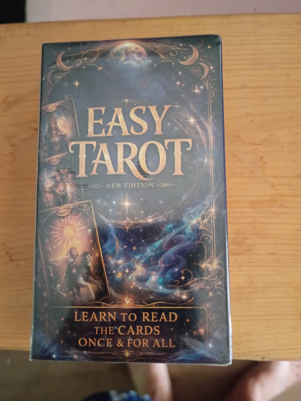 Easy Tarot Card Deck - Blue Celestial Design